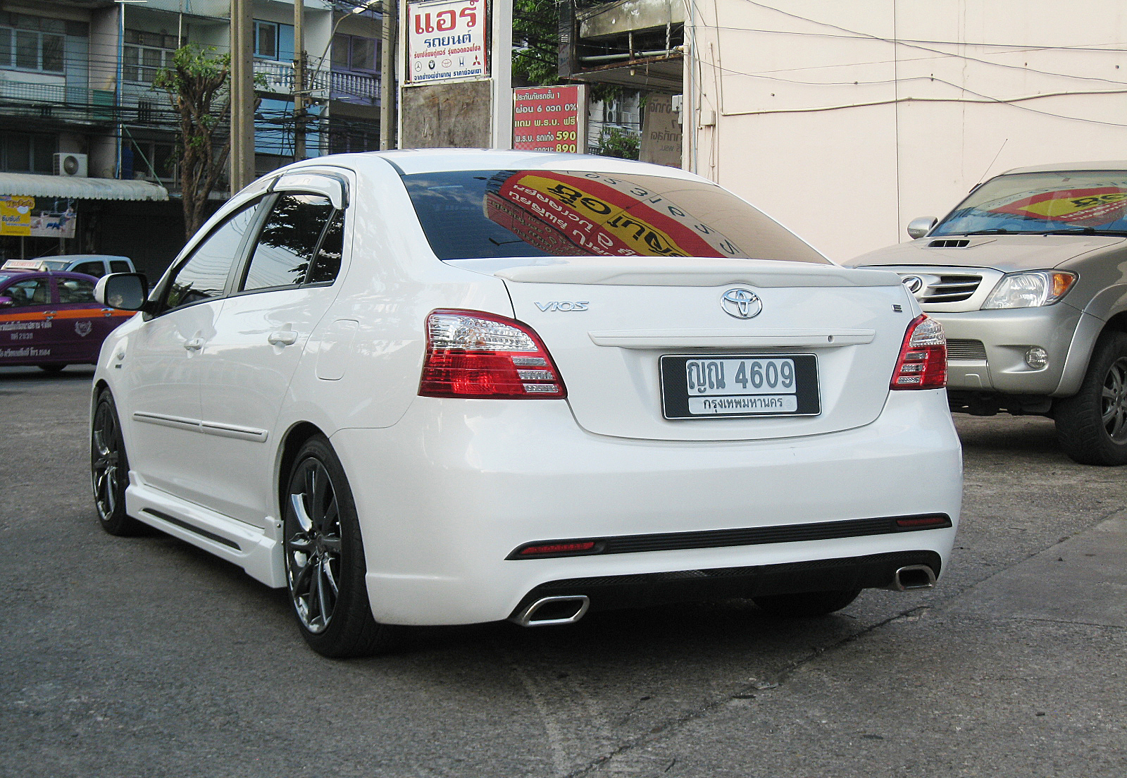 ชุดแต่ง Vios2007-2012 สปอยเลอร์หลังตูดเป็ดแบบแนบ